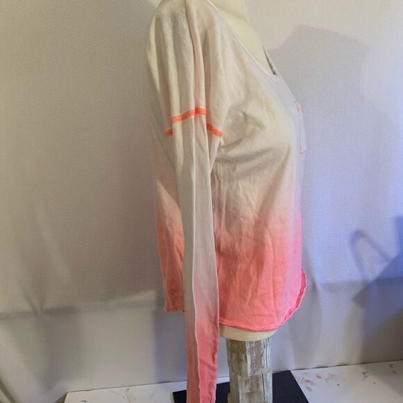 Free People We the Free Cotton Long Sleeve Ombre T-shirt Top Multicolor Size XS - Picture 5 of 5